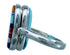 Reversible Turquoise Sterling Silver Multicolor Inlay Ring Size 5 LX113275